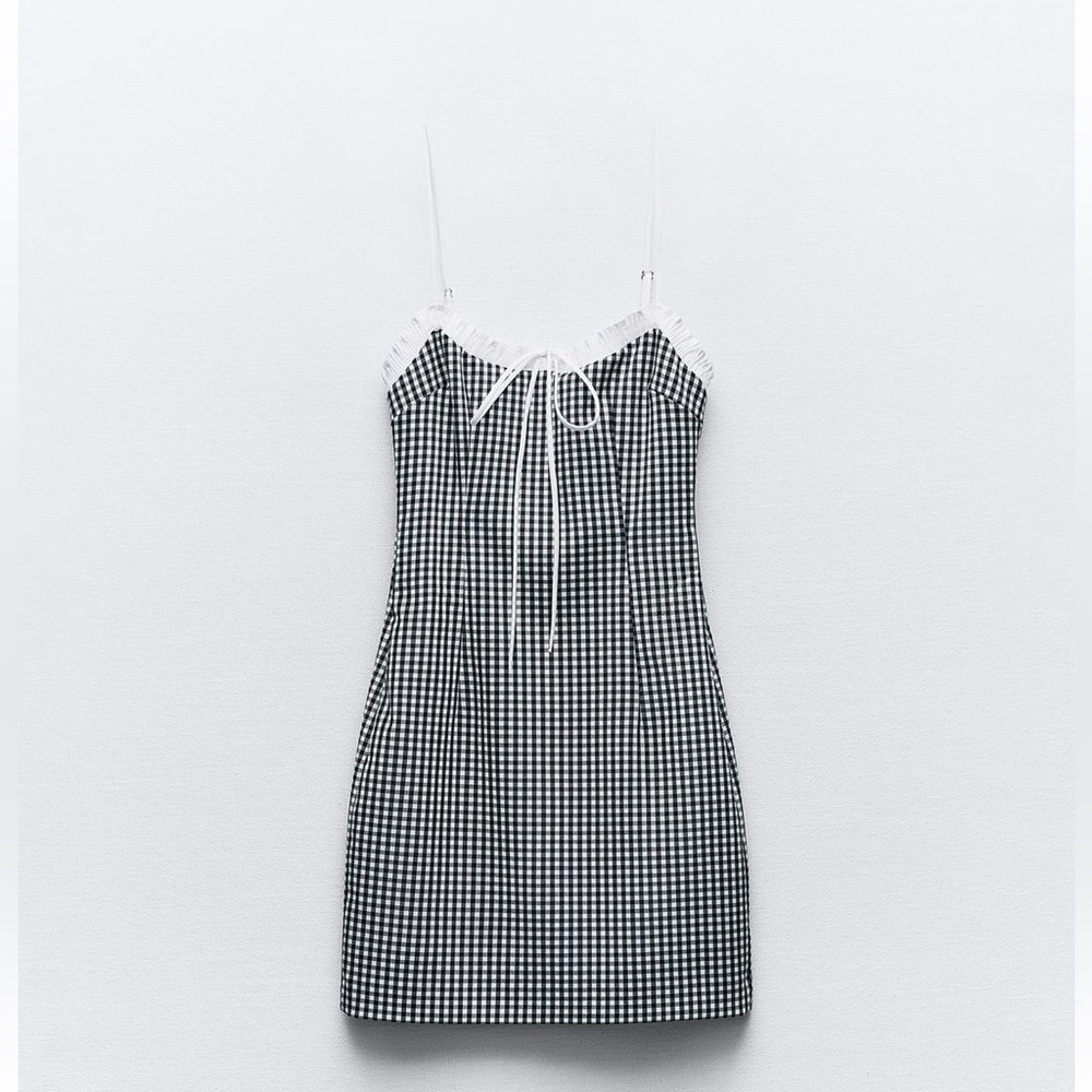 Black and White Gingham Dress